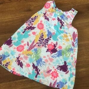 Abstract print sleeveless tank swing dress size 2T